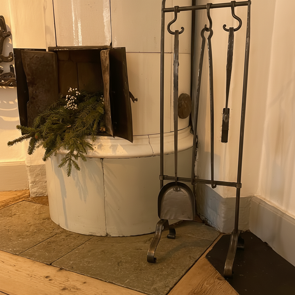 Eldställ smal miljöbild varm