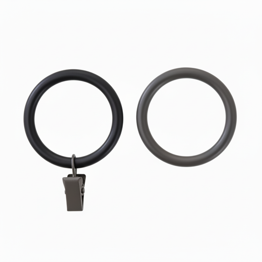 Gardinringar lagom grå